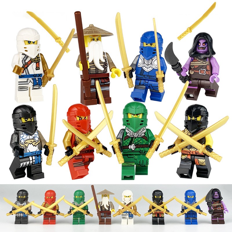 Combo 8 Nhân Vật Lego Ninjago - Ninja Phantom Rẻ Vô Địch - Smarthome toys