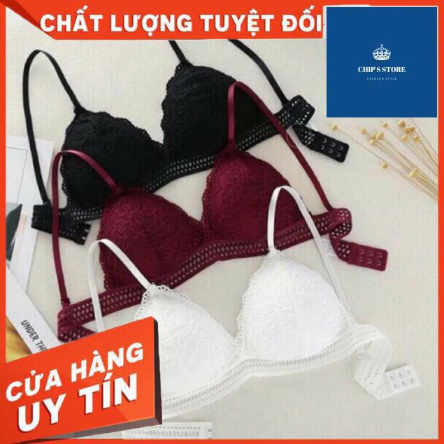 Áo Lót Bralette Ren Mềm Mút Mỏng Không Gọng Hàng Đẹp A10