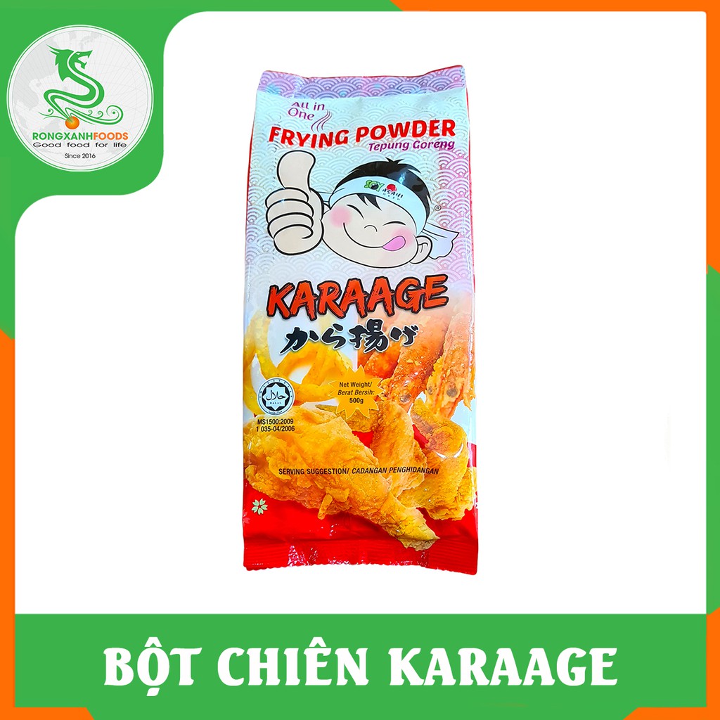 BỘT CHIÊN KARAAGE GIÒN XÙ 500g - Rồng Xanh Foods