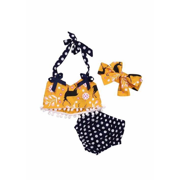 set 3 chi tiết màu vàng bohermin