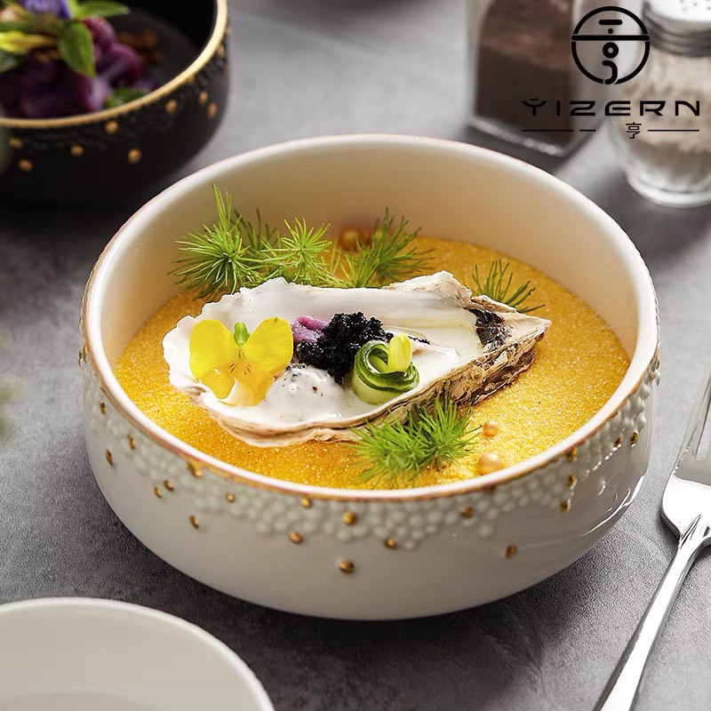 Bát soup trăng nhà hàng, khách sạn phong cách hiện đại, set ăn Âu, chất lượng cao cấp