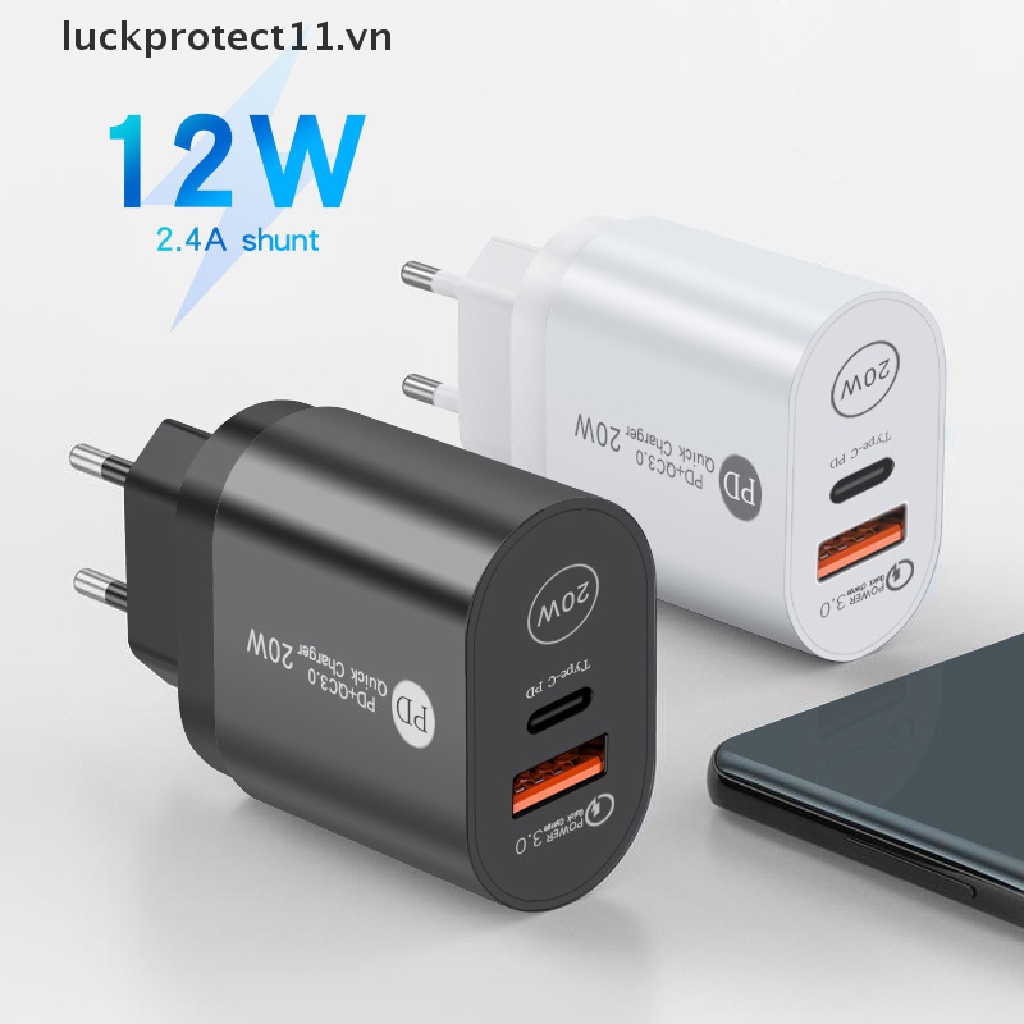 Củ sạc nhanh 20W Type C QC 3.0 PD USB C thích hợp cho iPhone 13