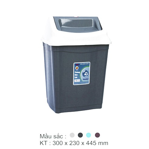 Thùng rác nắp lật - Song Long - Shop giao màu ngẫu nhiên