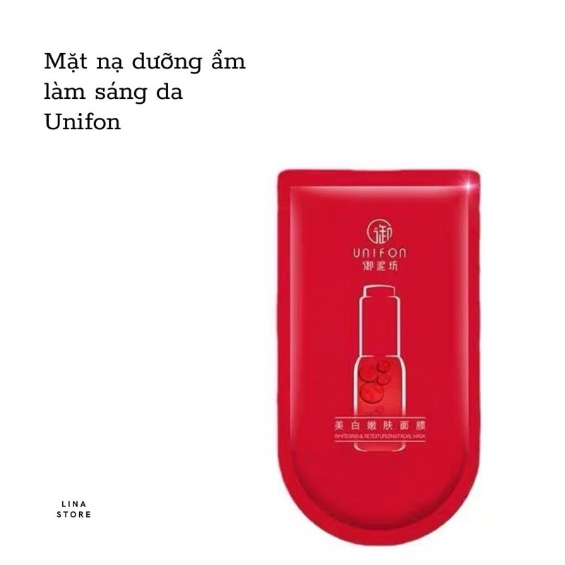 Mặt nạ đỏ dưỡng ẩm làm sáng da Unifon 28ml