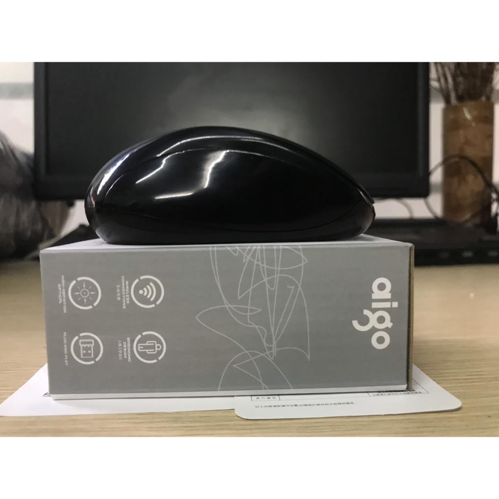 Hàng mới về bán lỗ xin đánh giá 5* - Chuột không dây, Chuột Có Dây AIGO Giá rẻ - tặng kèm pin .Offical Store