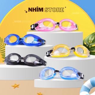 Kính Bơi Trẻ Em Người Lớn Mắt Kính Bơi Nhím Store Nhiều Màu Silicon, Kiếng Bơi Tắm Biển Chống Tia Uv Kèm Bịt Tai Kẹp Mũi
