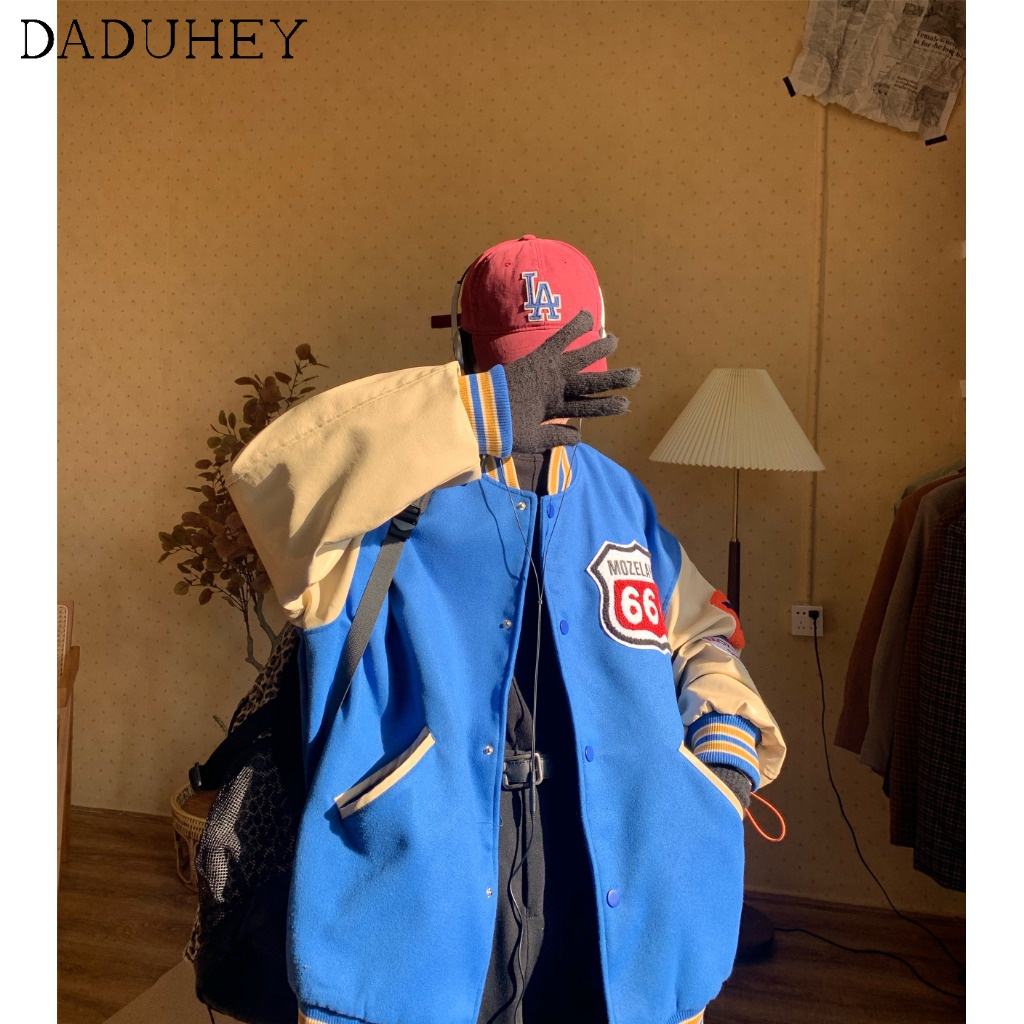 Áo Khoác Bóng Chày Dáng Rộng Thời Trang Cá Tính Cho Nữ