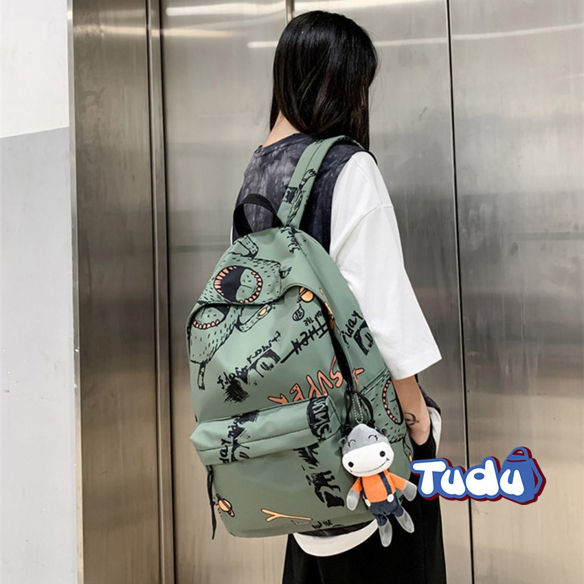 Balo Nam Nữ Tudu, Ba Lô Unisex Đi Học Đi Chơi Phong Cách Thời Trang Hàn Quốc Mẫu Monster Uni CN179