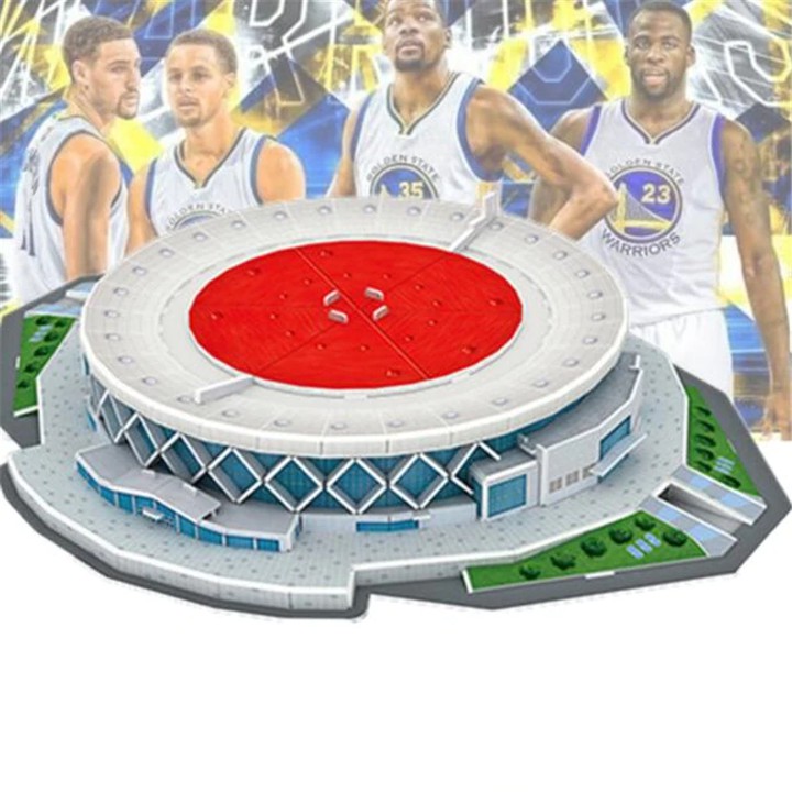 Mô Hình Sân Vận Động Bóng Rổ Oracle  Arena CLB Warriors