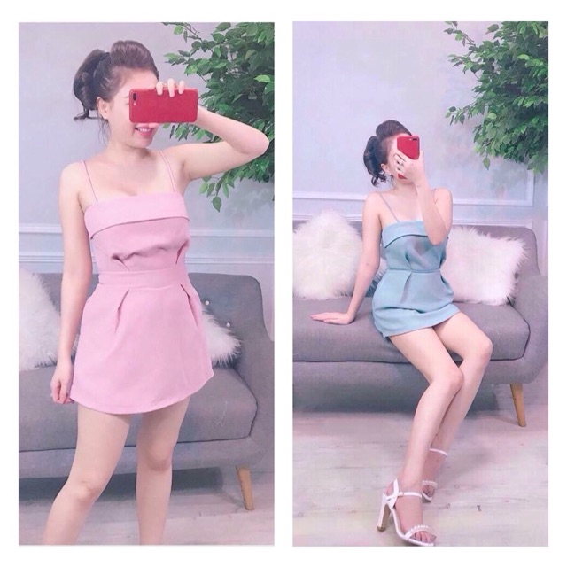 Jumpsuit ngắn 2 dây