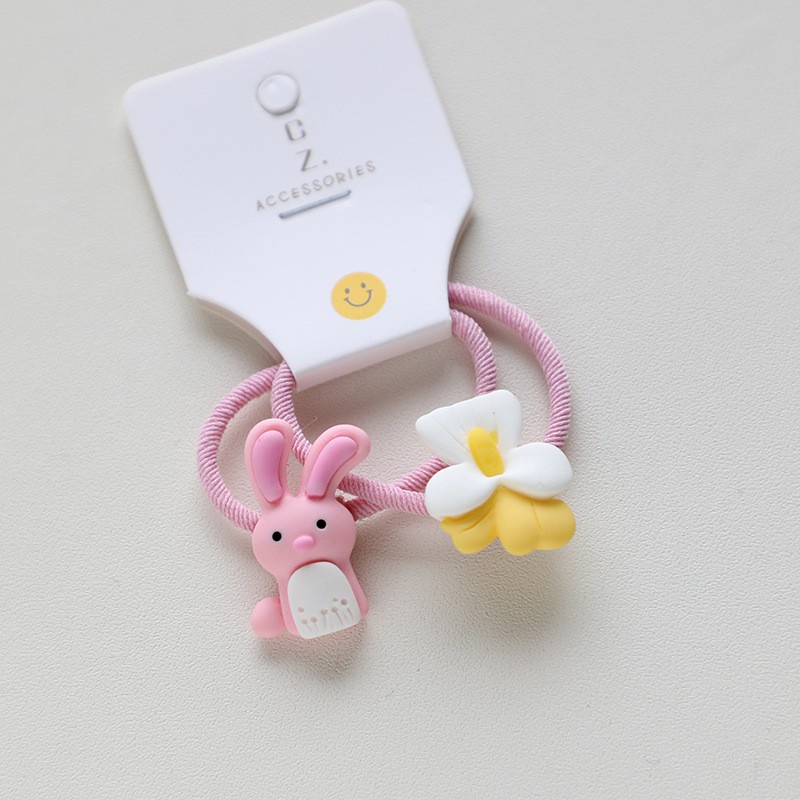 Set 2 Kẹp Tóc Hình Hoa / Sóc Dễ Thương Cho Bé Gái