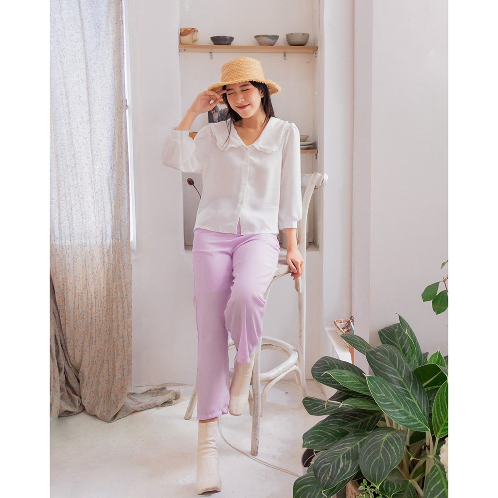 Áo Cổ Sen Tay Dài - LEO's clothing AK21