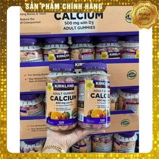 Kẹo bổ sung Canxi Kirkland Signature Calcium 500mg +D3 120 viên