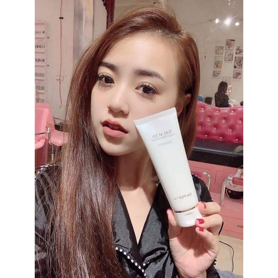 Sữa Rửa Mặt Gạo Giúp Làm Sạch Sâu Và Giúp Trắng Da, Mờ Thâm Sạm Dr.Pepti+ Galacto Cleansing Foam 110ml