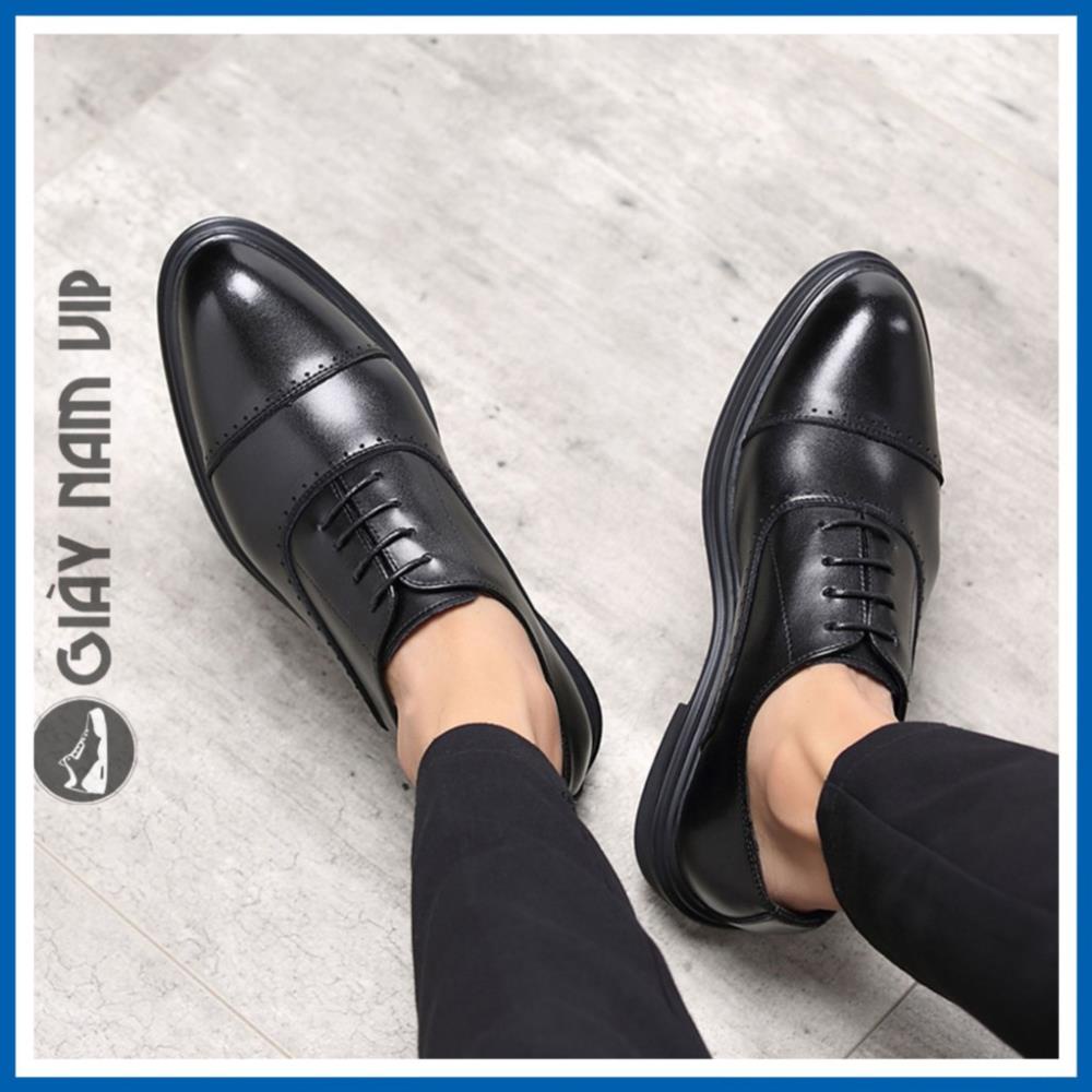 Giày Oxford Nam Da Bò Công Sở Đẹp Hàng Hiệu GIAYNAMVIP Giày Tây Nam Buộc Dây Hàn Quốc GD91