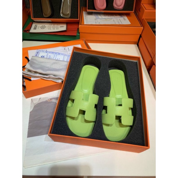 (VIDEO) Dép Nữ Hm Da Sần Chuẩn Loại 1 Fullbox Bill Túi Cao Cấp.