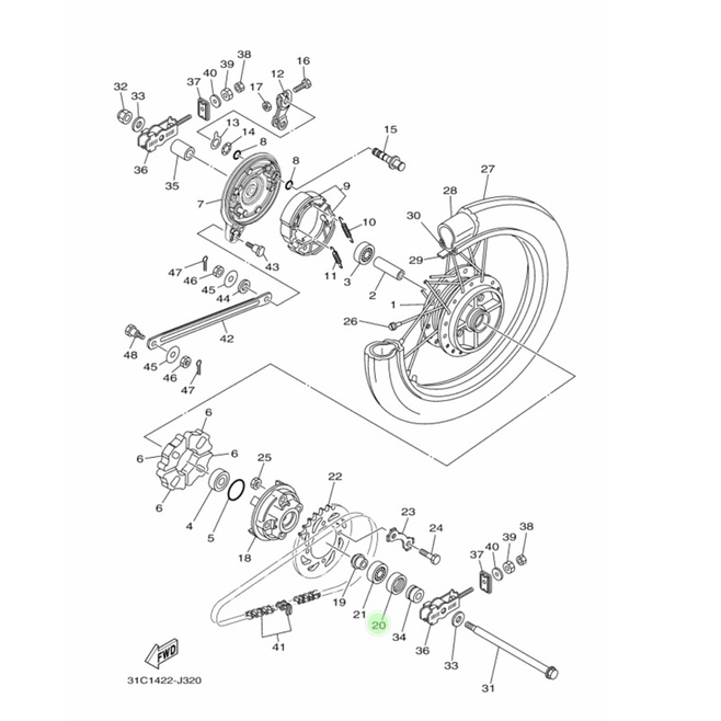 93106-26823 | Phớt dầu Yamaha