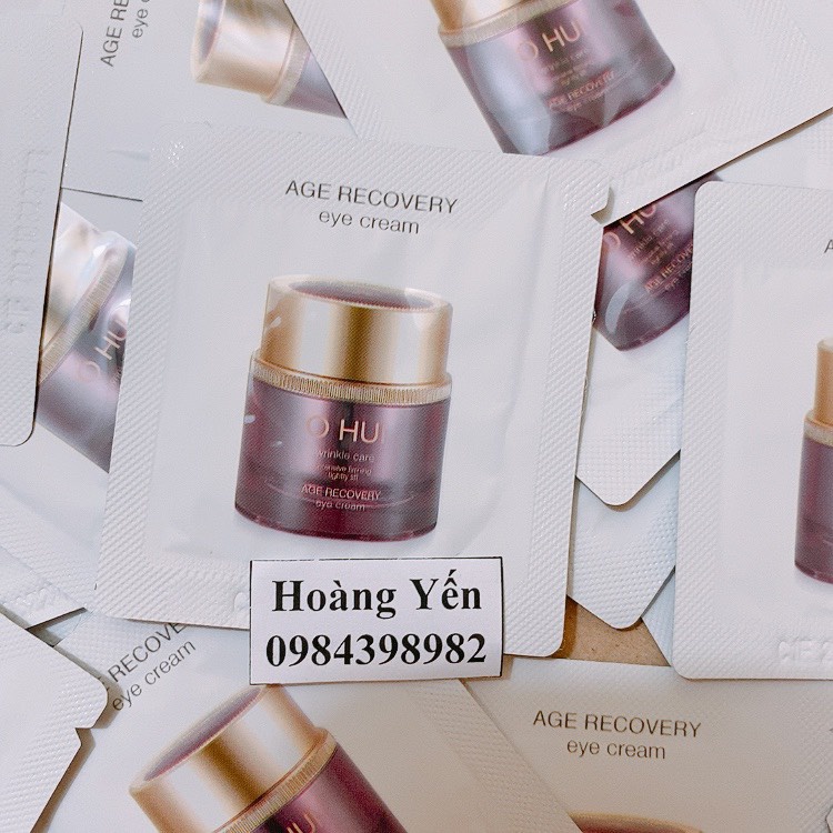 10Gói kem dưỡng mắt Ohui tím - Ohui Age Recovery Eye Cream giảm nhăn thâm và bọng mắt