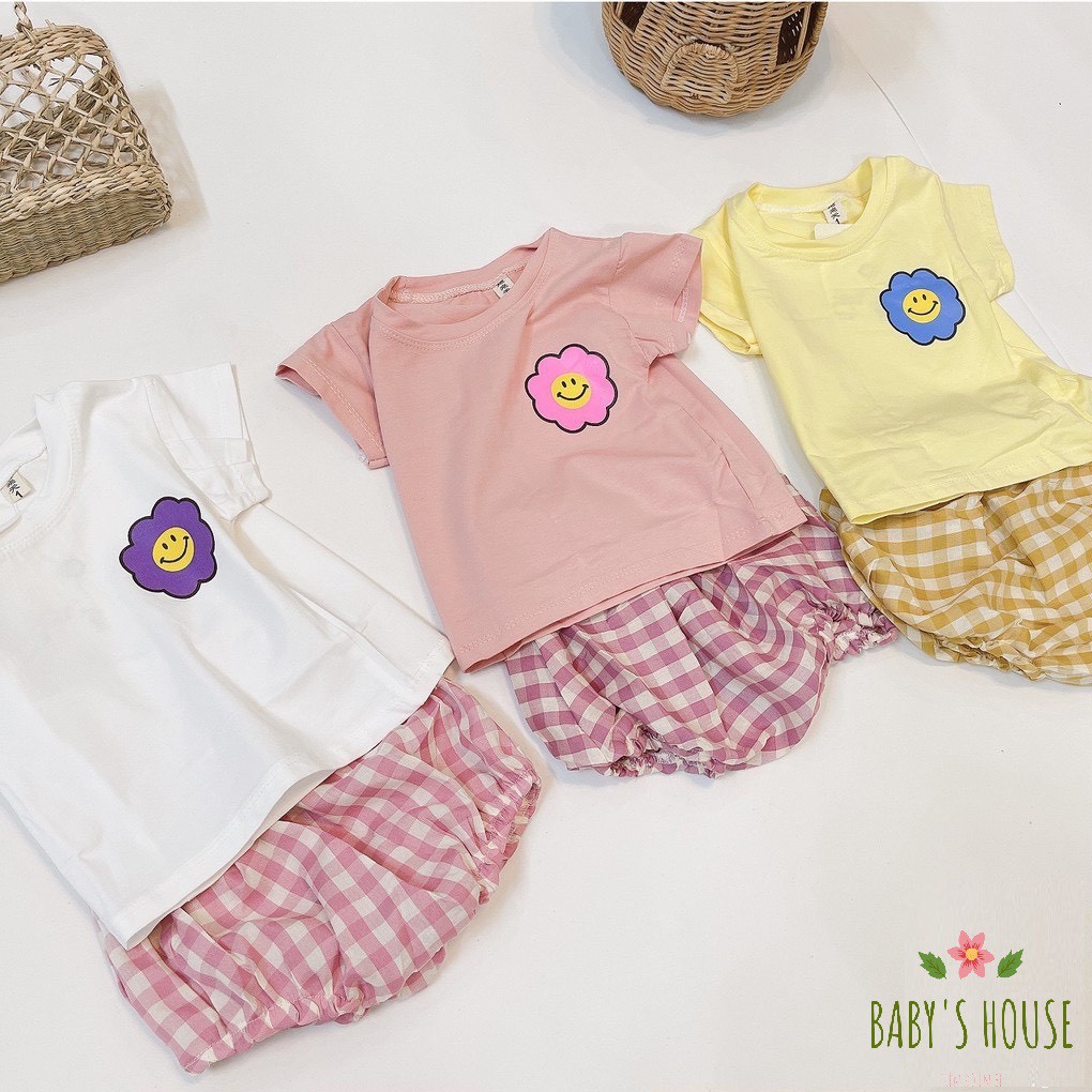 Bộ cotton+quần chip vải đũi kẻ cho bé gái( 7-17,5kg)