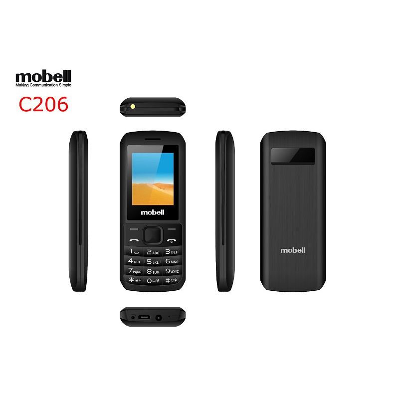 Điện thoại Mobell C206 mới 100% full box - sóng khõe - kiểu dáng đẹp - BH 12 tháng