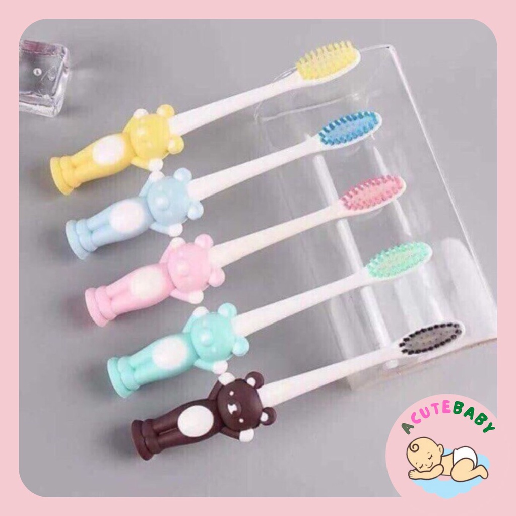 Bàn chải đánh răng hình gấu siêu xinh cho bé