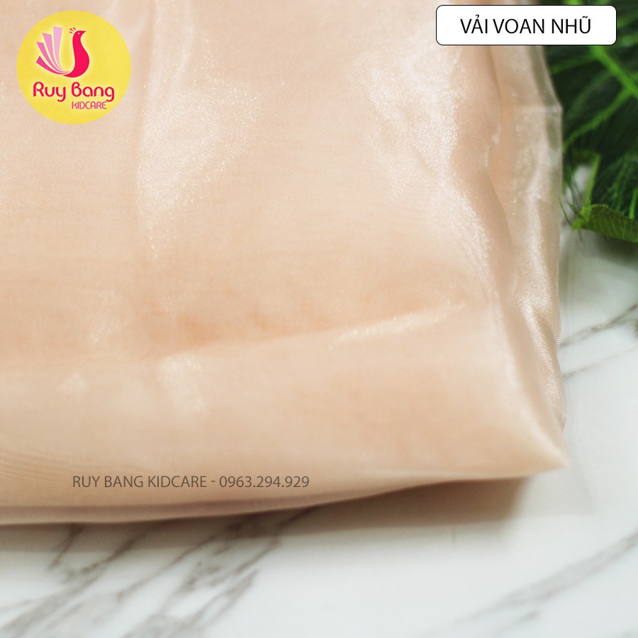 Vải voan ánh nhũ dùng làm hoa cài áo, kẹp tóc nữ