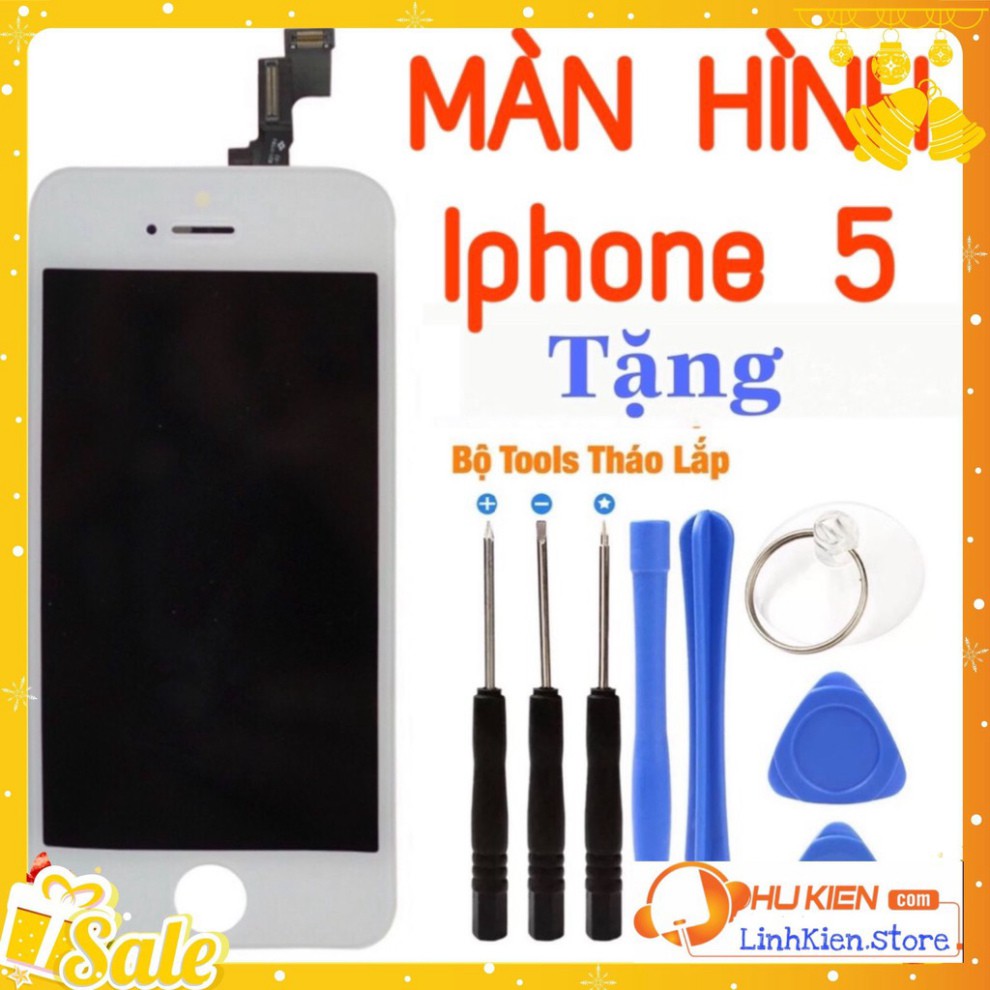 MÀN HÌNH iphone 5 zin bóc máy,tặng cường lực,tặng bộ tua vít