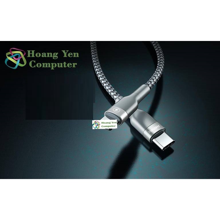 Cáp Sạc Nhanh 18W Remax RC-009i TYPE C to LIGHT-NING (cho ip,tablet táo,Dây Dù 1M)-BH 6 Tháng | Type C-