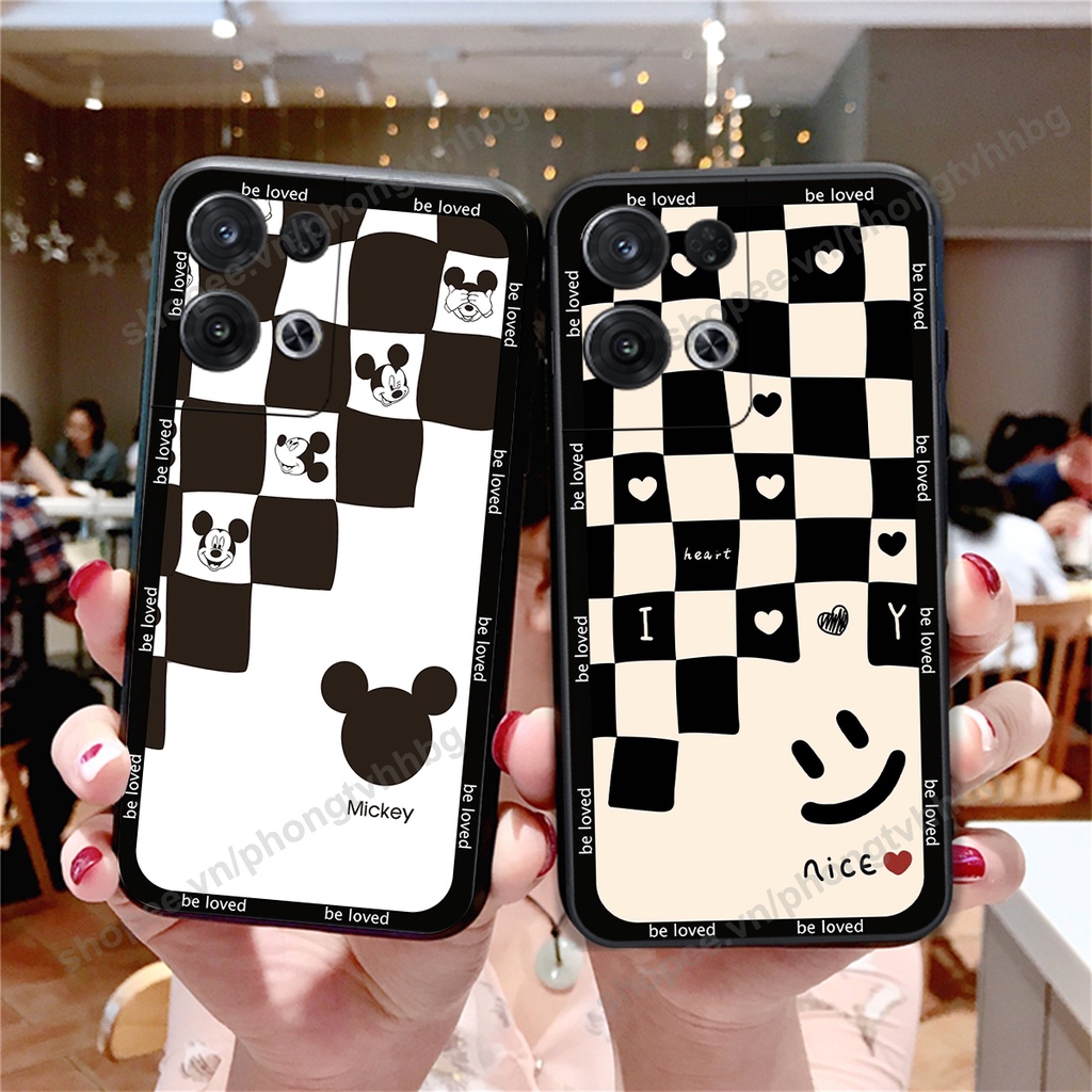 Ốp lưng Oppo Reno 8 4G / Reno 8 5G / Reno 8Z 5G / Reno 8 Pro trái tim , chuột mikey bo viền cực đẹp nhiều mẫu