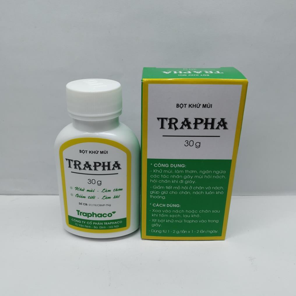 5 hộp Bột khử mùi Trapha 30g