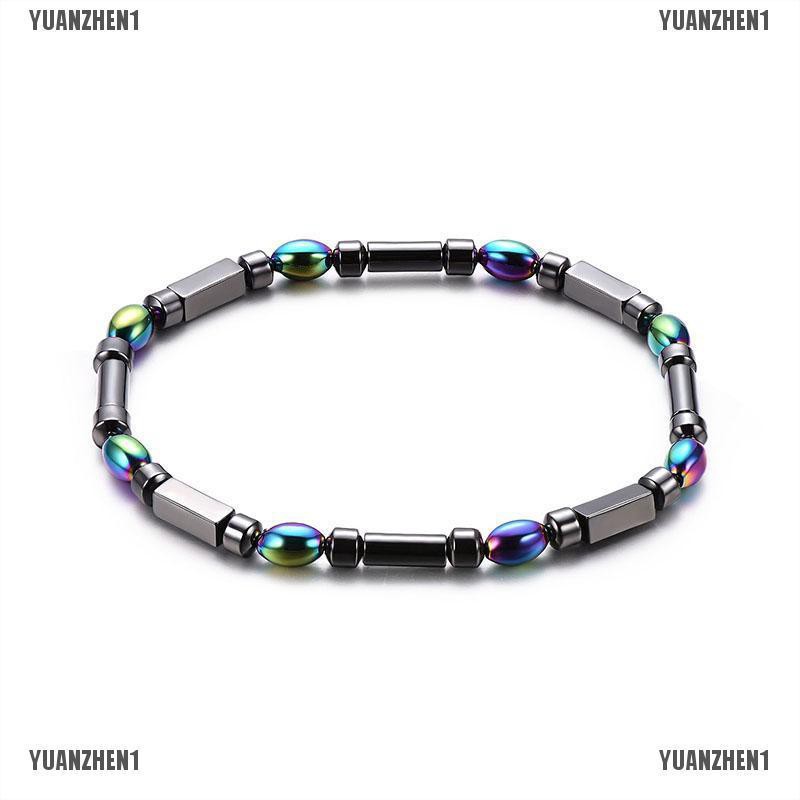 Lắc Chân Hạt Đá Hematite Từ Tính Chăm Sóc Sức Khỏe YUANZHEN1