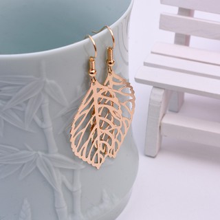 Bông tai hình chiếc lá độc đáo cho nữ (2 màu)