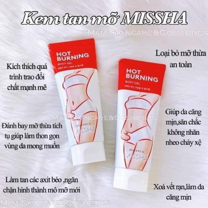 Tan Mỡ Bụng Đùi Missha Hot Burning Hàn Quốc.