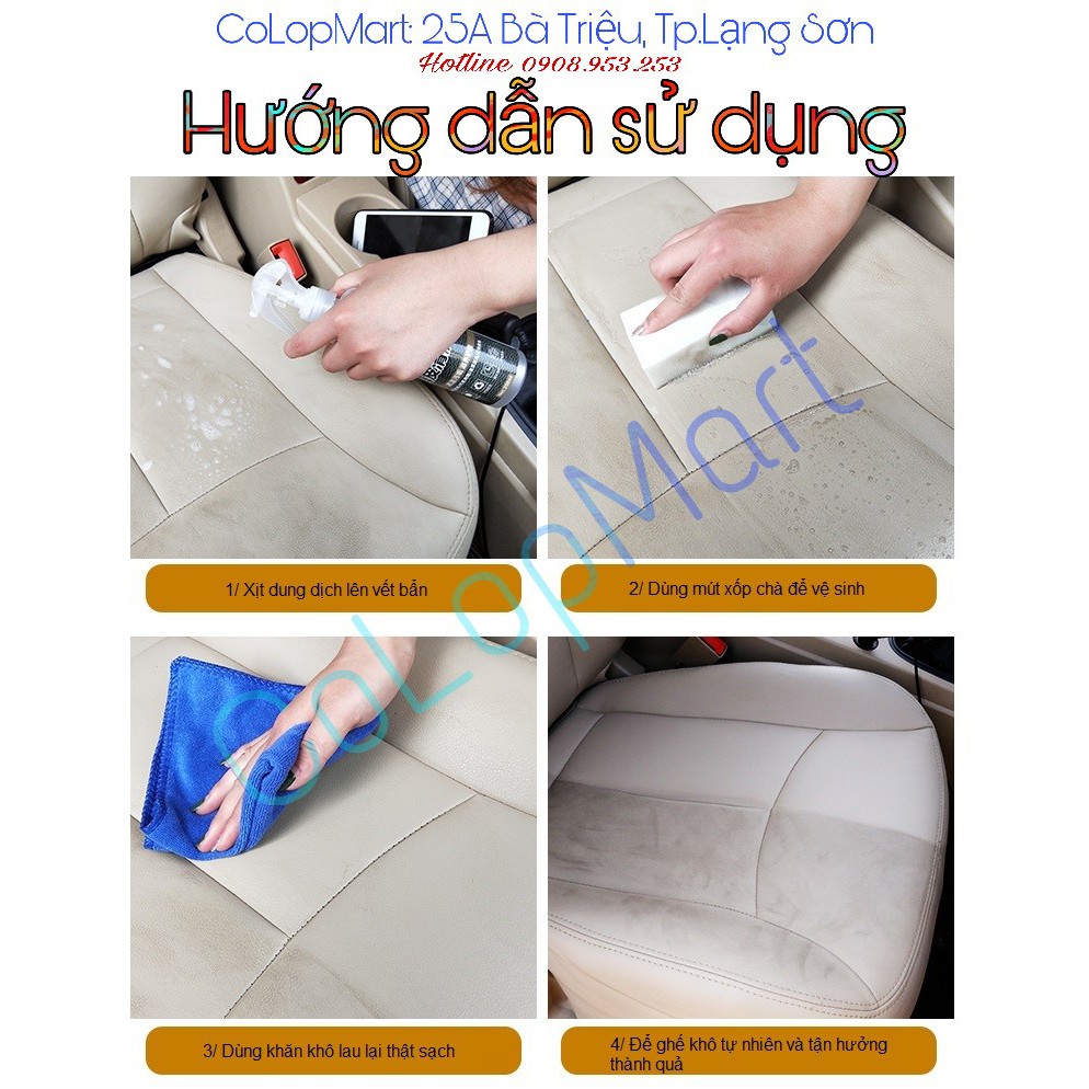 Dung dịch vệ sinh ghế da chuyên dụng - An toàn