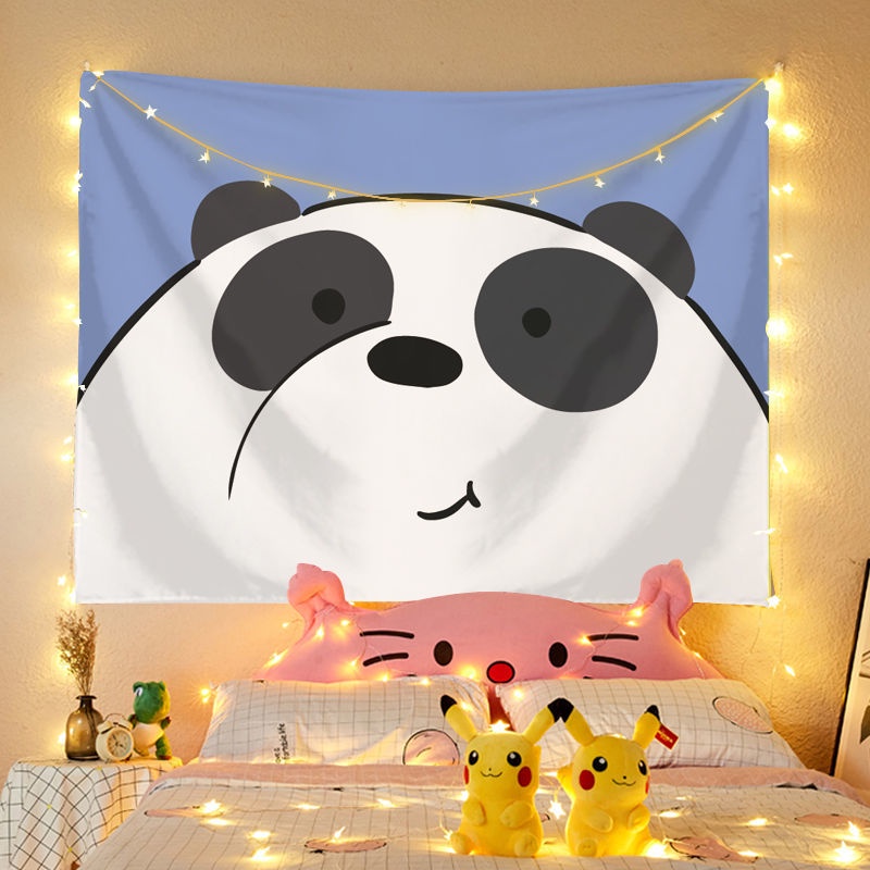 Cute Full Screen Animal Face Room Decorative Background Cloth Bedside Hanging Cloth Net Red Photo Back Tapestry Hanging Painting Tablecloth
