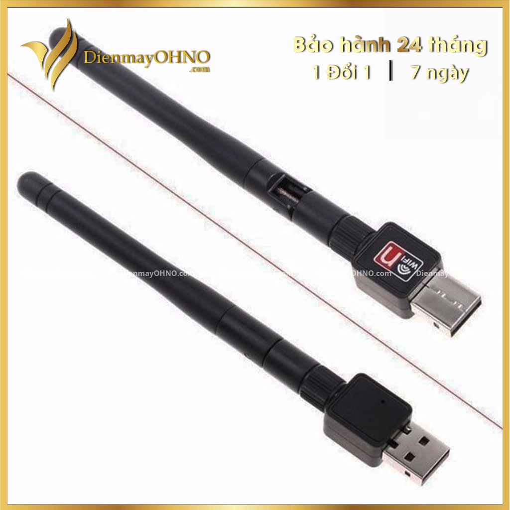USB Thu Sóng Wifi Không Dây 802.11N Có Ăng Ten Cho Máy Tính Bộ Chuyển Đổi USB Cao Cấp - OHNO Việt Nam
