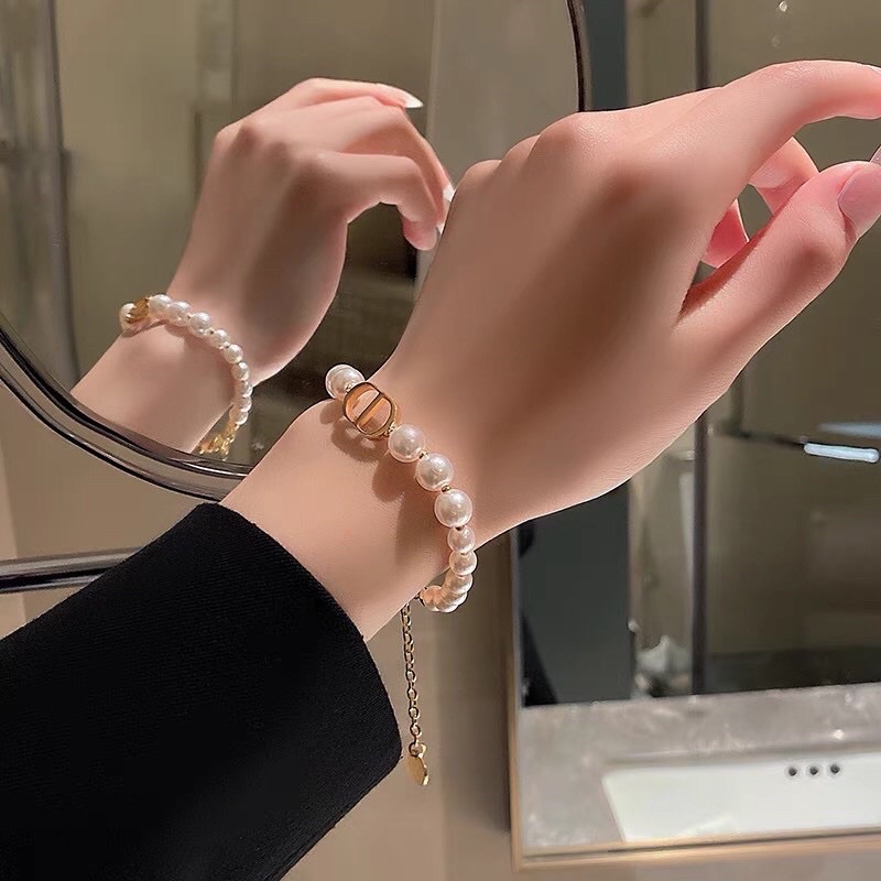 Lắc tay CD ngọc nhân tạo sang chảnh . VTCD 121