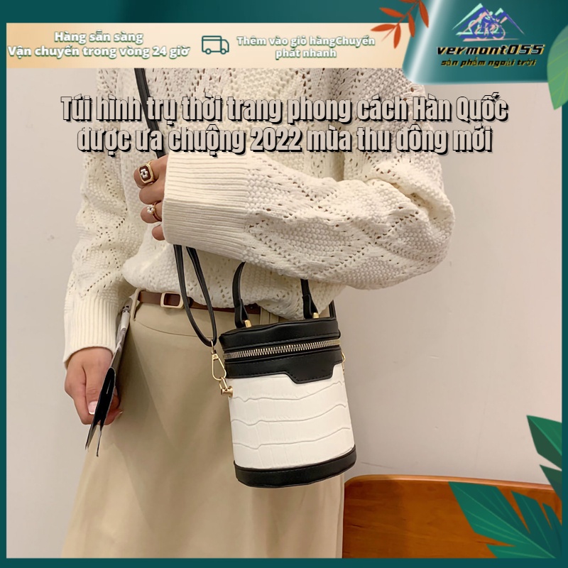 Có thể bán buôn Túi xách hình trụ thời trang Tote dành cho nữ Da PU có thể điều chỉnh Messenger thanh lịch công việc hàng ngày Vermont055 Hàng giao ngay