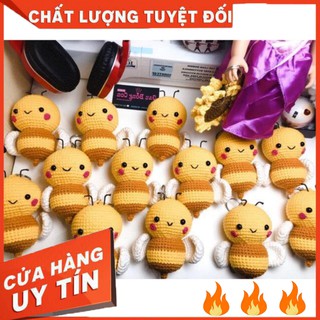 Đom đóm handmade - móc khoá hoa hướng dương - j97 -