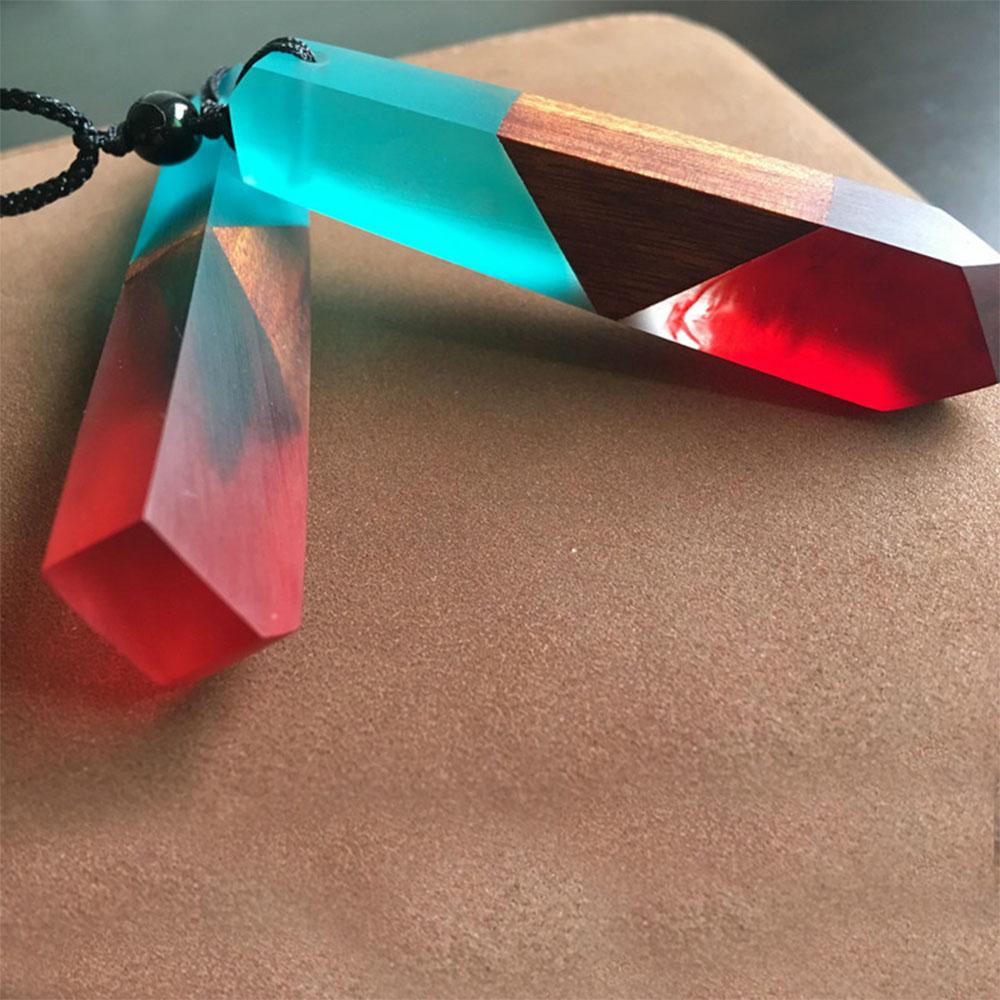 Vòng cổ Mặt Gỗ Resin Màu Sắc Ngẫu Nhiên Thời Trang Cho Nam Và Nữ