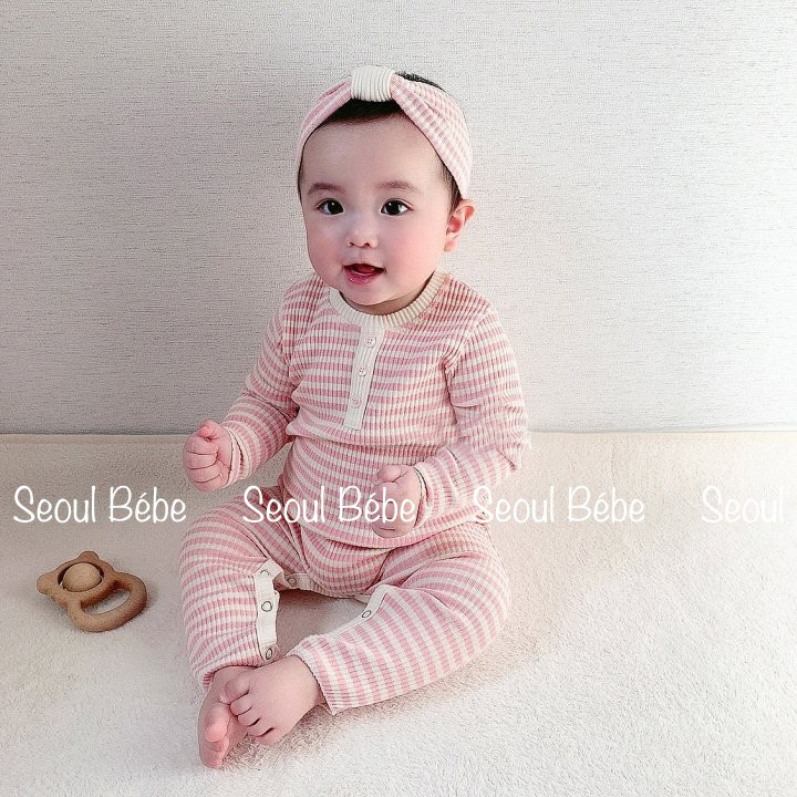 Bộ dài kẻ gân Mallow (jumpsuit/bộ rời) Peekaboo