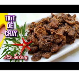 ( CHAY Q11) 500g thịt dê chay siêu ngon ( chân nấm ướp gia vị ) nowship tphcm