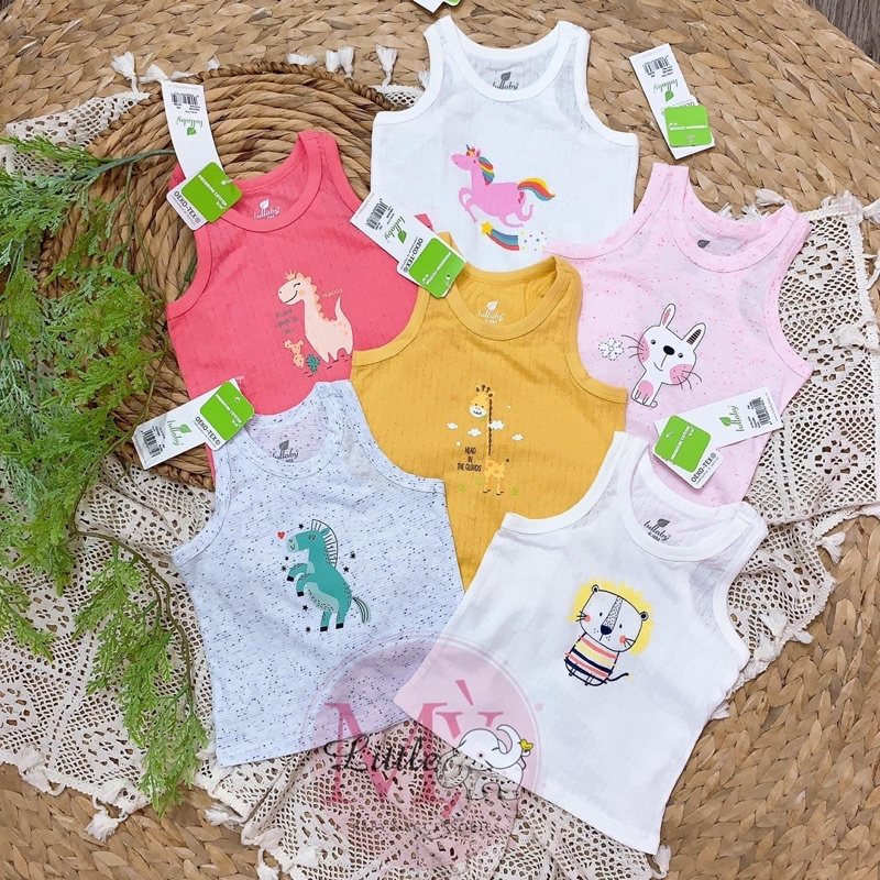 Áo sát nách cotton 100% Lullaby mềm, mát