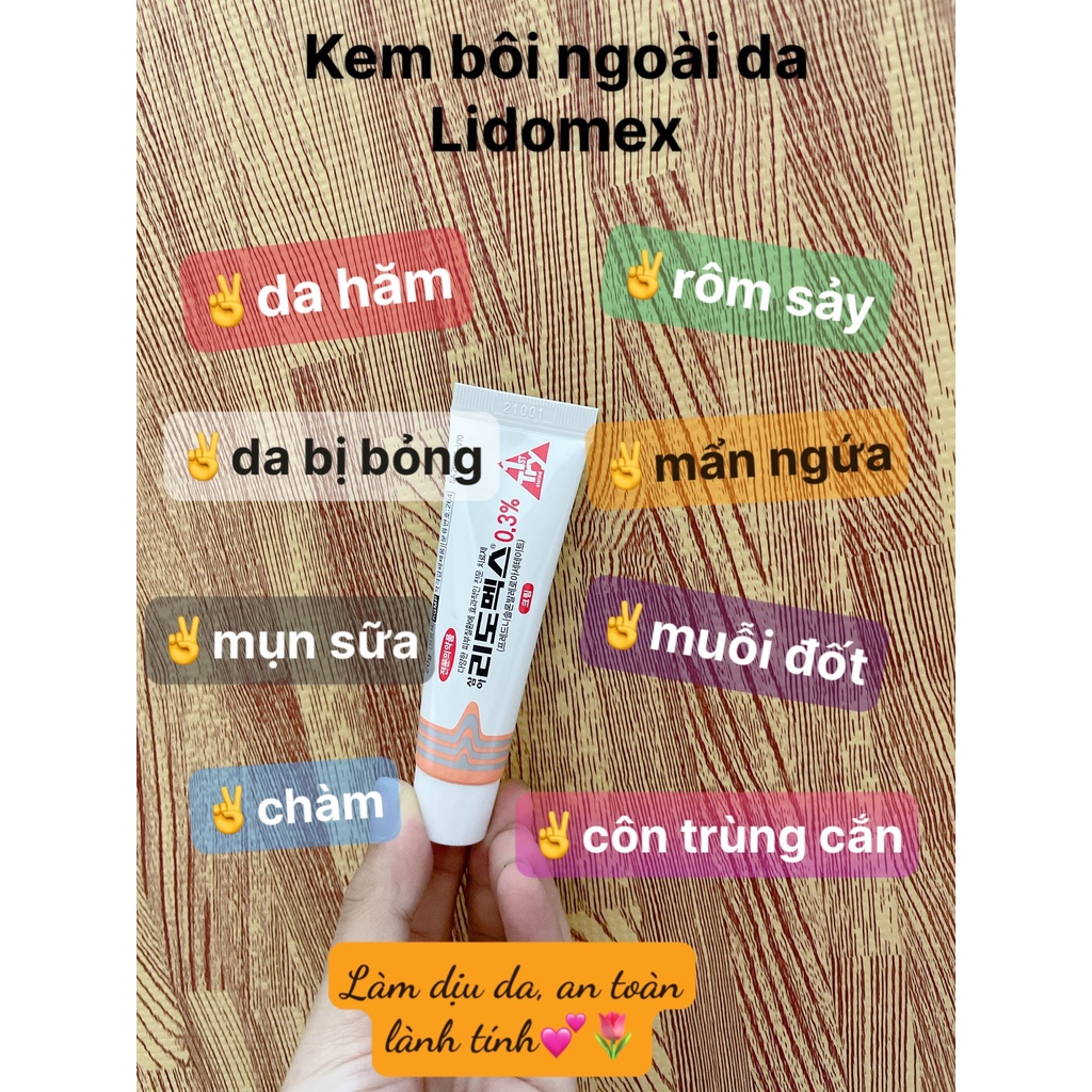 Kem dưỡng da Lidomex cho bé (bán tại nhà thuốc Hàn Quốc)