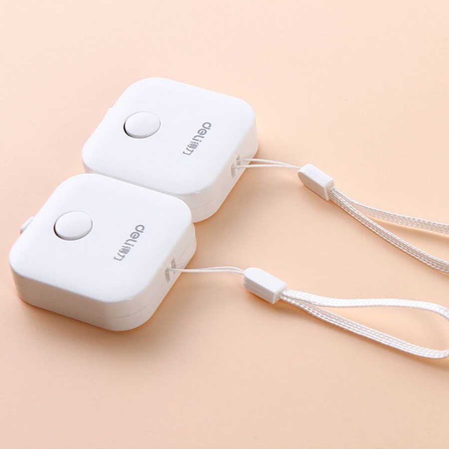 Quà tặng không bán - Thước dây da cuộn Deli - 1.5m - Thước đo vòng eo