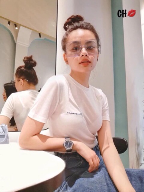 [ Mã WASTAPR giảm 10K đơn 50K] [saleÁo phông nữ trơn cotton tăm thêu chữ | BigBuy360 - bigbuy360.vn