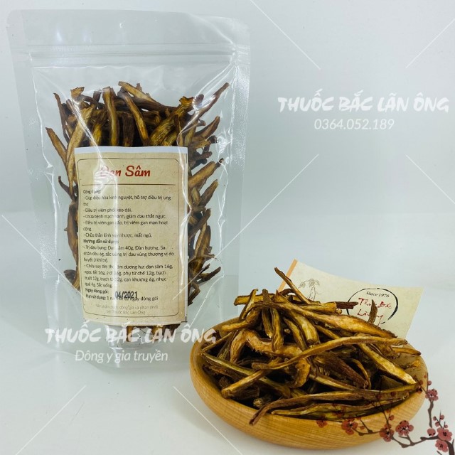 Đan sâm 200g (Đơn sâm khô, hàng loại 1) - Thuốc Bắc Lãn Ông