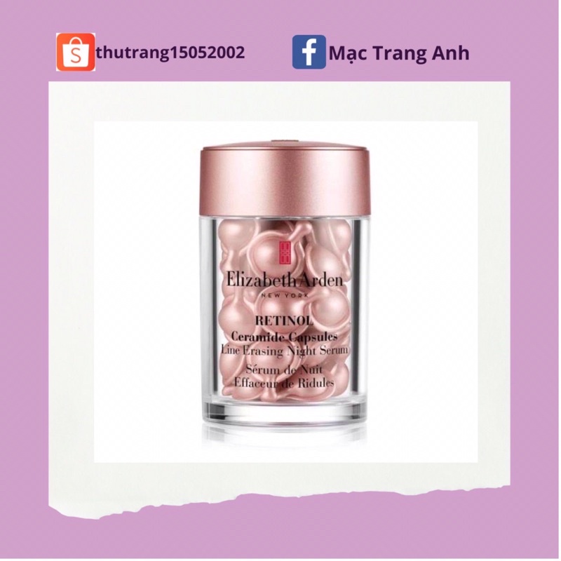 Viên nang Elizabeth Arden Retinol Ceramide Capsules Line Erasing Night Serum
