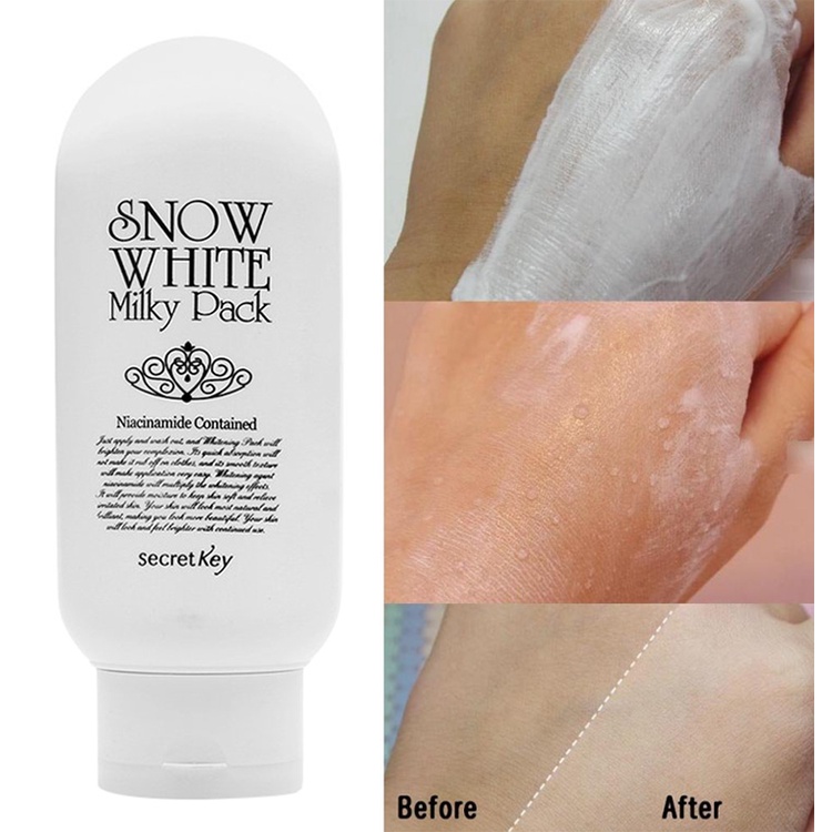 Kem Tắm Trắng Secret Key Snow White Milky Pack 200gr