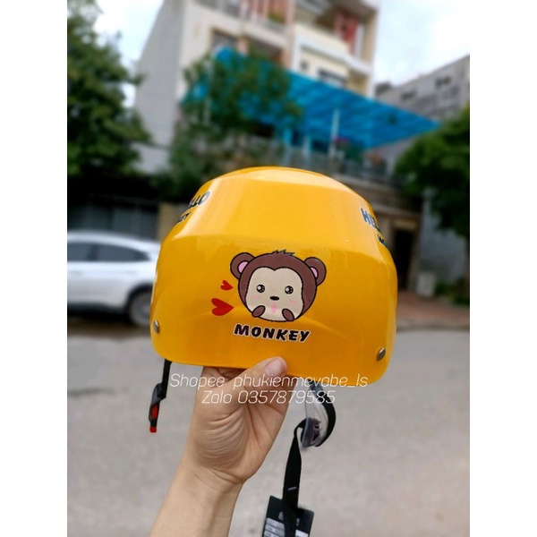 Mũ bảo hiểm cho bé 2-12 tuổi chống nắng, bụi